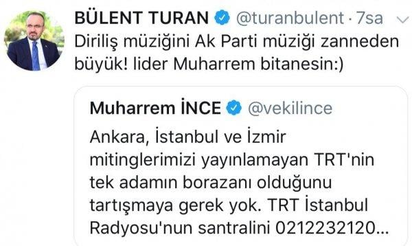 Muharrem İnce, Diriliş Ertuğrul'un müziğini seçim şarkısı sandı