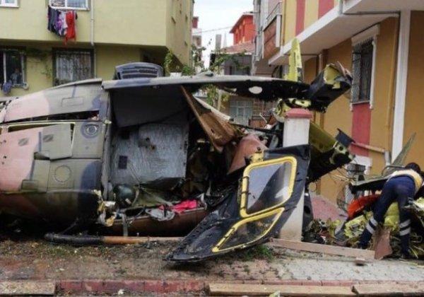 İstanbul'da askeri helikopter düştü