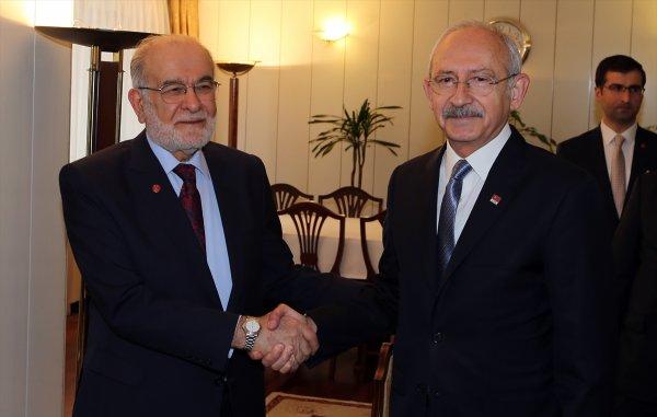 Kemal Kılıçdaroğlu, Temel Karamollaoğlu'nu ziyaret etti