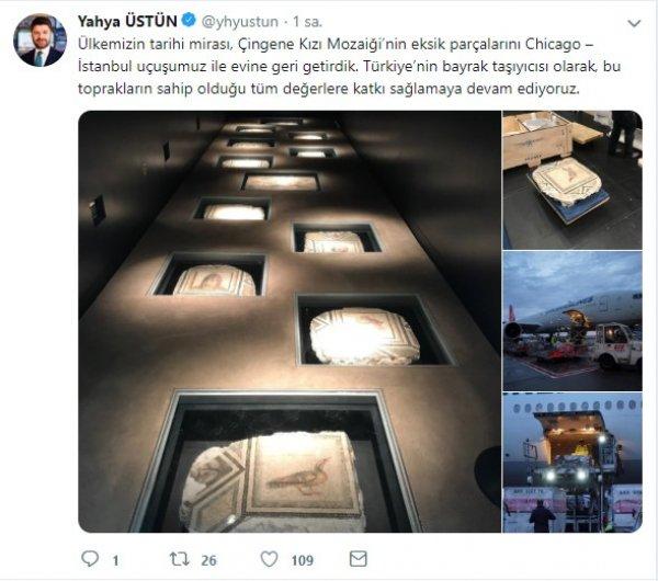 Çingene Kızı THY ile Türkiye'ye döndü