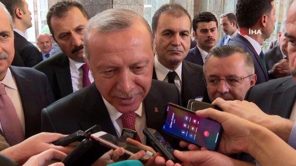Başkan Erdoğan'ın muhabirle 'yes' diyaloğu