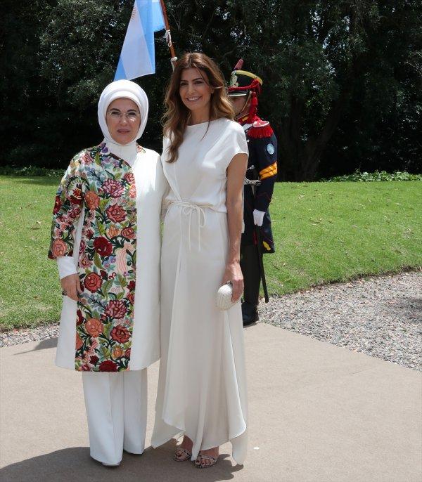 Emine Erdoğan G-20 zirvesinde first lady'ler ile buluştu