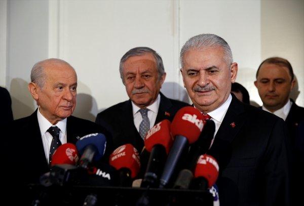 Binali Yıldırım, Devlet Bahçeli ile görüştü