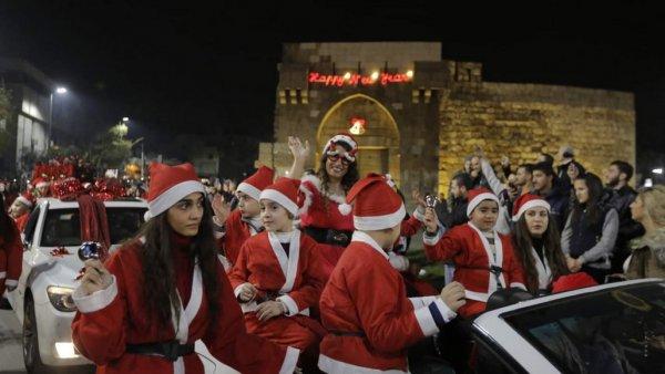 Şam'da yeni yıl coşkusu