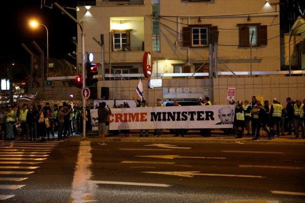 İsrail'de Sarı Yelekliler protestosu