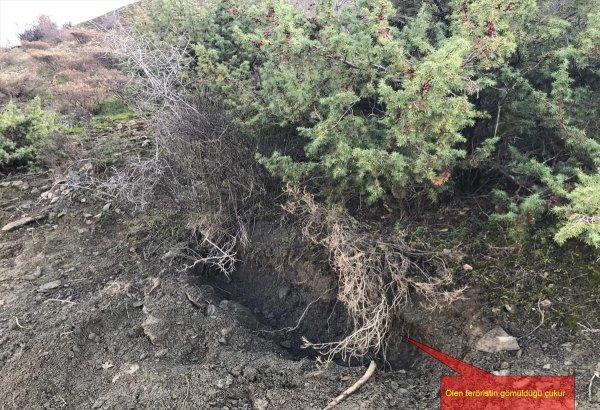 Diyarbakır'da teröristin cesedi toprağa gömülü bulundu