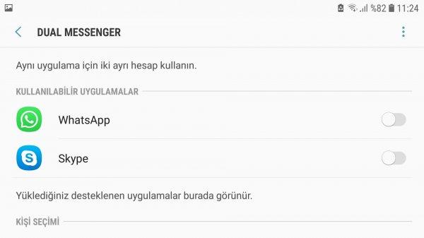 Samsung telefonlarda iki WhatsApp hesabı kullanma