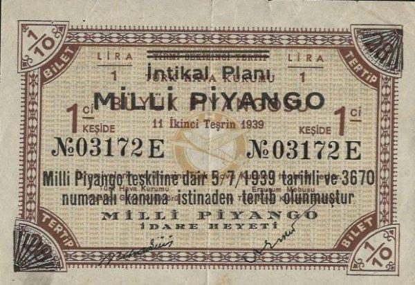 1968 yılı Milli Piyango'nun talihlisi: İsmet İnönü