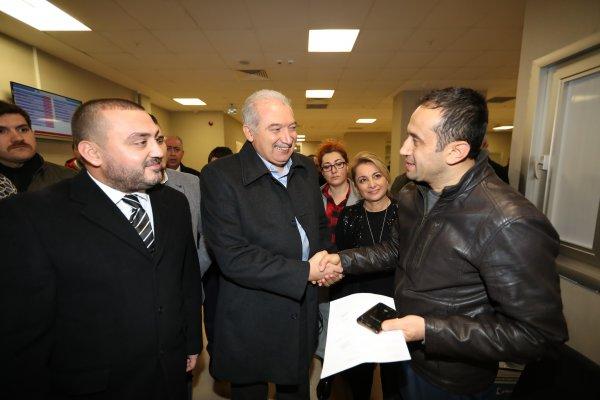 İBB Başkanı Mevlüt Uysal yeni yıla Büyükçekmece'de girdi