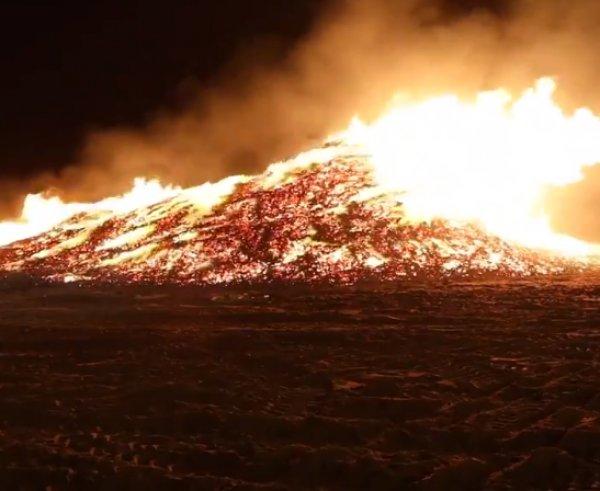 Hollanda'da yakılan ateş kontrolden çıktı