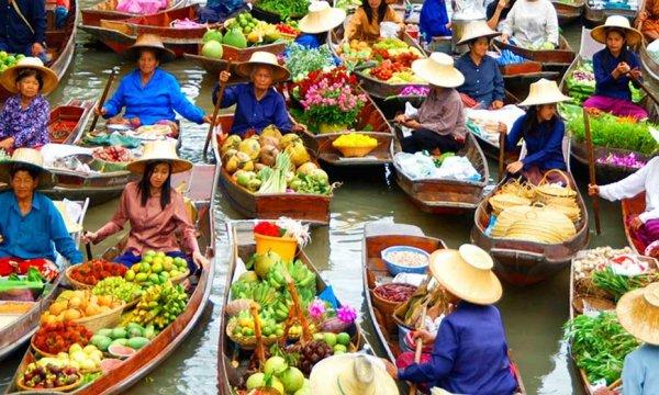 Güneydoğu Asya’nın yüzen pazarları: Floating markets