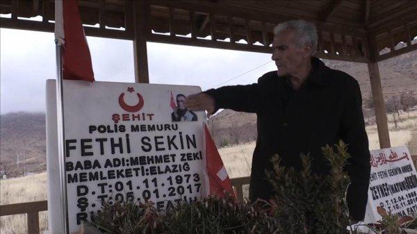 Fethi Sekin'i babası şehadetinin 2'nci yılında anıyor
