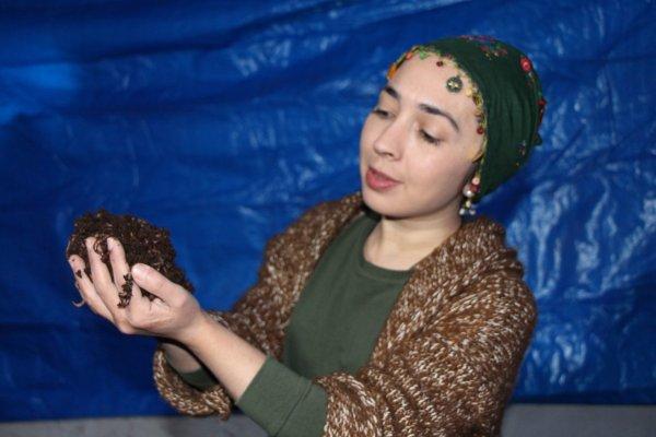 3 milyon solucanla gübre üreten çiftçi kadın