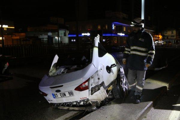 5 parçaya ayrılan otomobilden yara almadan kurtuldu