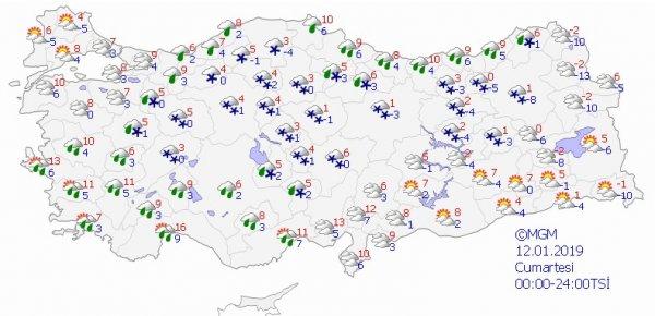 Kar yurdu terk ediyor, yerini yağmura bırakıyor