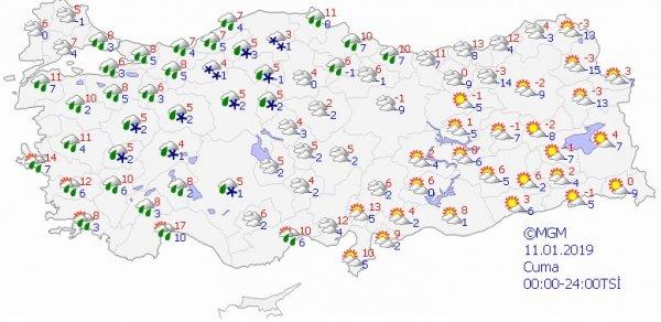 Kar yurdu terk ediyor, yerini yağmura bırakıyor