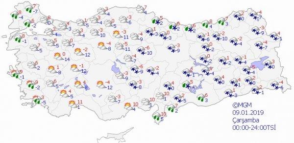Kar yurdu terk ediyor, yerini yağmura bırakıyor
