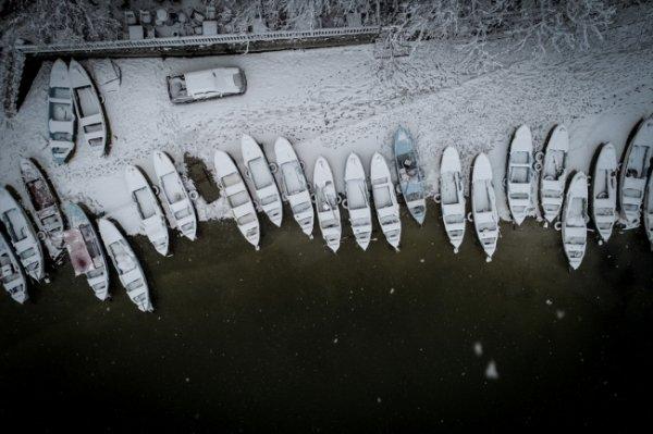 Gölyazı yazın başka kışın bir başka güzel