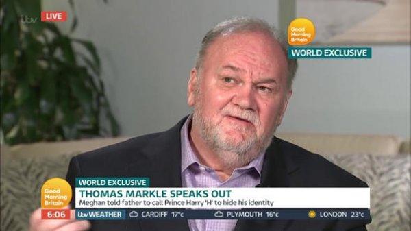 Meghan Markle'ın babası konuştu