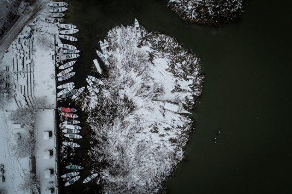 Gölyazı yazın başka kışın bir başka güzel
