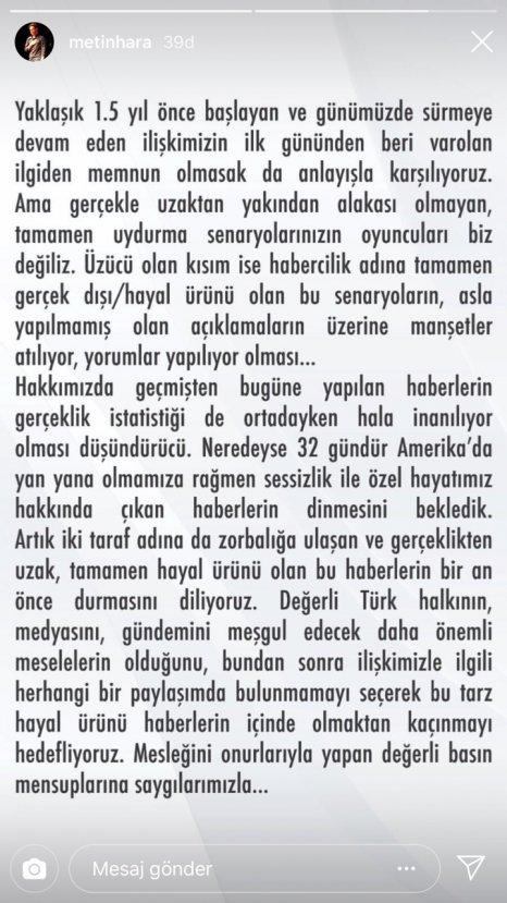 Metin Hara: Adriana'yla hiç ayrılmadık