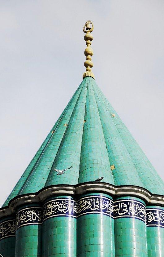 Mevlana Müzesi'nin turkuaz kubbesi yenileniyor