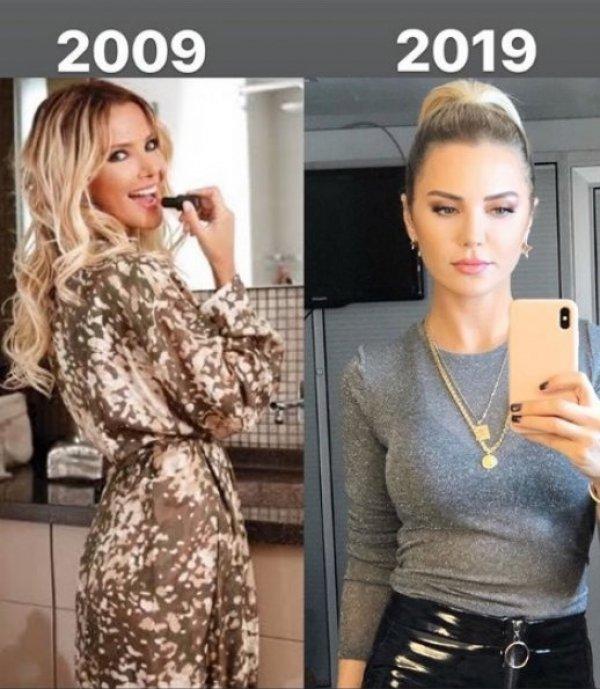 10 yılda değişim gösteren ünlüler