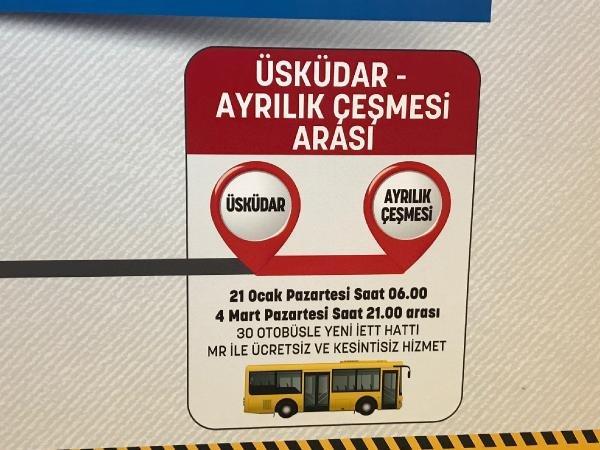 Ayrılık Çeşmesi istasyonu geçici olarak kapatıldı