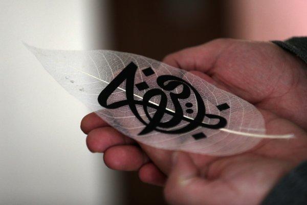 Adana'da sanat eserine dönüştürülen kuru yapraklar