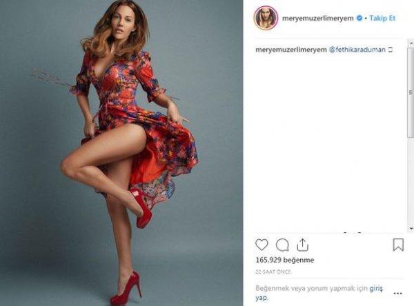 Meryem Uzerli’den cesur poz