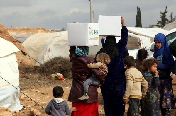 İHH savaş mağdurlarına yardıma koştu