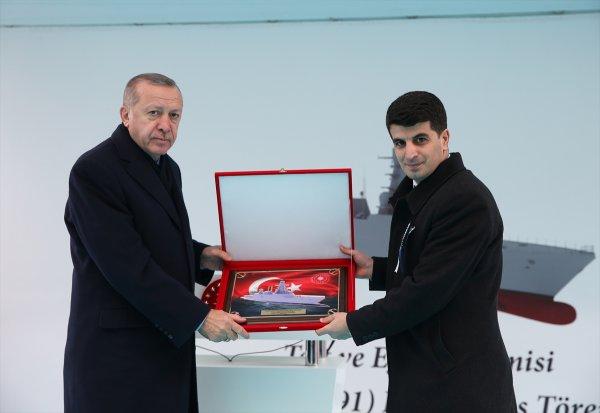 Cumhurbaşkanı, Ufuk Korveti Denize İndirme Töreni'nde