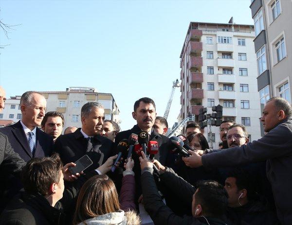 Kartal'da çöken binanın çevresindeki yapılar da riskli