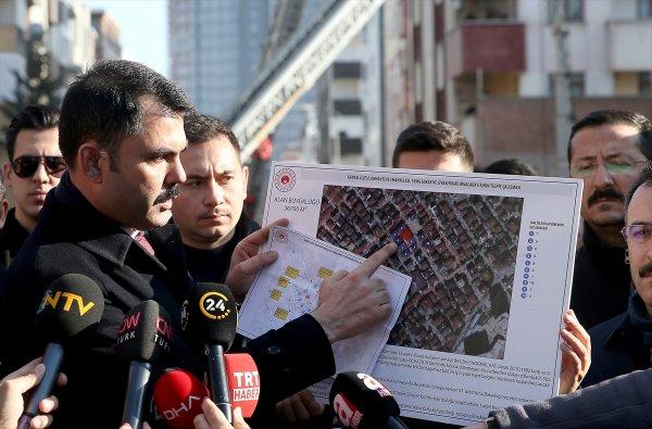 Kartal'da çöken binanın çevresindeki yapılar da riskli