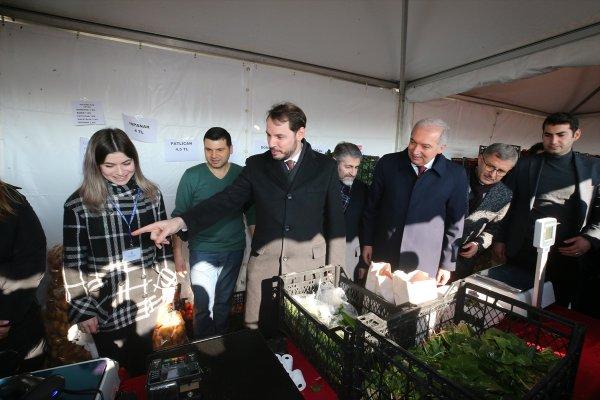 Bakan Albayrak tanzim satış noktasını ziyaret etti