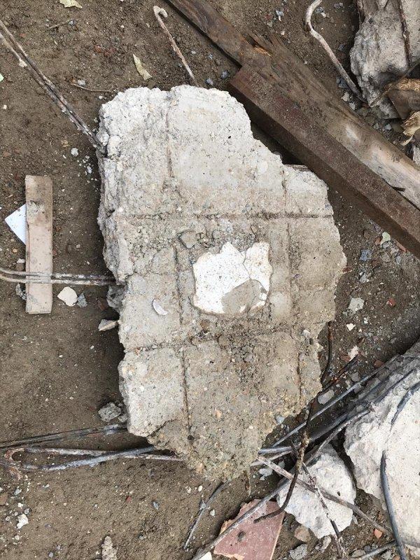 Kartal'da çöken binada kullanılan deniz kabukları