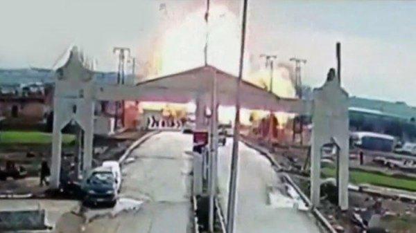 Çobanbey Sınır Kapısı'nda patlama