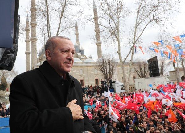 Cumhurbaşkanı Erdoğan Edirne'de konuştu