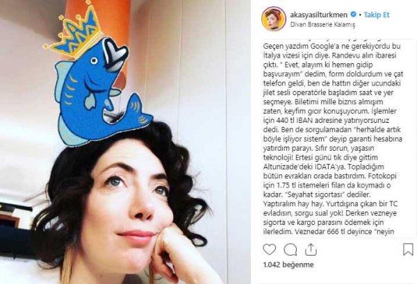 Akasya Asıltürkmen telefonda dolandırıldı