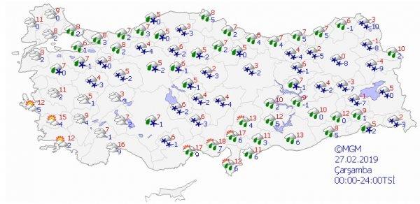 5 günlük hava raporu: Kar İstanbul'u terk edecek