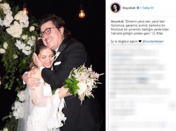 İbrahim Büyükak’tan eşi için romantik paylaşım