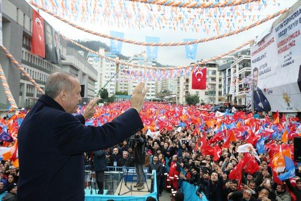 Cumhurbaşkanı Erdoğan'ın Giresun mitingi konuşması
