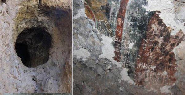 Gümüşhane'de Dağ Manastırı adlı tarihi mağara bulundu