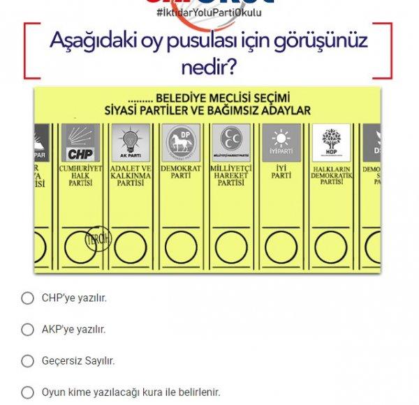 CHP oy kullanmayı öğretecek
