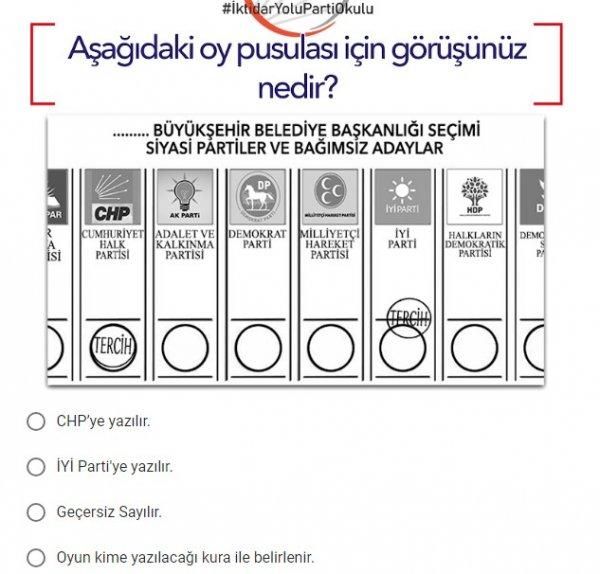 CHP oy kullanmayı öğretecek