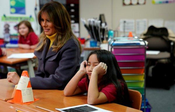 Melania Trump FETÖ okulunu ziyaret etti
