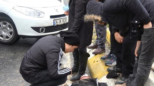 Yaya geçidini kullanmadı, canından oluyordu