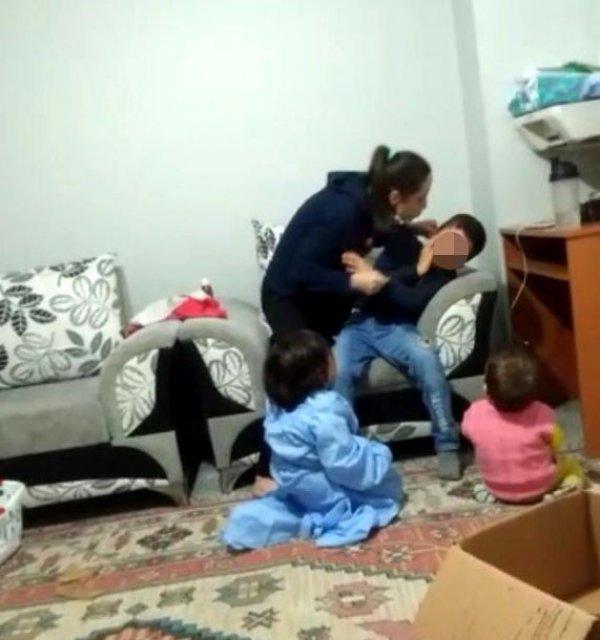 Üvey oğluna şiddet gösteren anne serbest