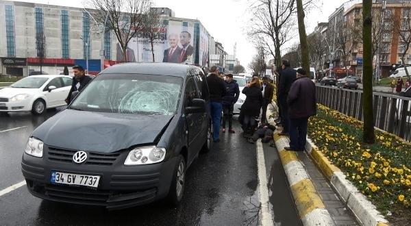 Yaya geçidini kullanmadı, canından oluyordu