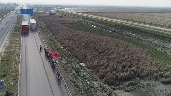 Şehitler için Balkanlar'dan Çanakkale'ye bisiklet sürüşü